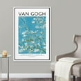 thumbnail image 4 of PixonSign Framed Canvas Print Wall Art Vincent Van Gogh Flowering Almond Blossoms Classic Vintage Illustrations Fine Art Decorative Multicolor for Living Room, Bedroom, Office - 24"x36" WHITE, 4 of 5