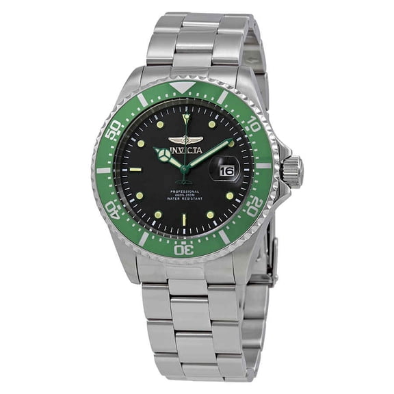 Invicta Men's 25714 Pro Diver Quartz 3 Hand Charcoal Dial Watch