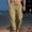 Yellow Straight Pants for Men, variant on HOOMEUMY Mens Cotton Linen Pants Versatile Basic Elastic Waist Style Fashion 2025 Trendy Straight Trousers Pocketed Pants Drawstring Design Beige S