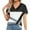 Gray-AA35, variant on Womens Casual Geometric Print Tops Crewneck Short Sleeve T Shirts Fashion 2024 Spring Summer Loose Fit Shirts ,Wine-9 L