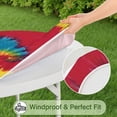 thumbnail image 5 of Colorful Tie Dye Pattern Round Fitted Tablecloth with Elastic Edge,Dining Table Cover Waterproof,Outdoor Round Tablecloth for Camping,Dining,Indoor and Outdoor, 5 of 7