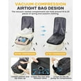 thumbnail image 3 of Large Vacuum Travel Backpack with Pump for Women,Airback Personal Item Carry on Backpacks Flight Approved 18x14x8 inches for Men,Laptop Waterproof Work Compression bags Casual Daypack,Beige, 3 of 9