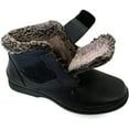 thumbnail image 5 of Men's Boots Fur Lined Hook and Loop Warm Winter Ankle Shoes, 5 of 7