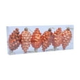 thumbnail image 2 of 6-Piece Christmas Tree Ornament Collection 3.7-Inch Pinecone Design Metallic Hanging Decorations Festive Holiday Home Party Display, 2 of 5