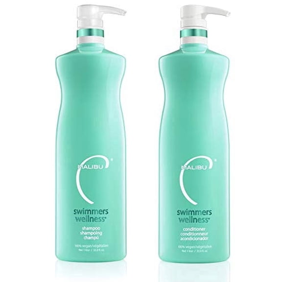 Malibu C Swimmers Wellness Shampoo & Conditioner Liter Duo Set