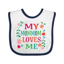 Inktastic My Mommom Loves Me Girls Girls Baby Bib