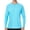Blue, variant on Roadbox UPF 50+ Sun Shirts for Men, UV Protection Long Sleeve Swim Shirt, Lightweight Rash Guard for Fishing Hiking Running