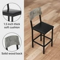 thumbnail image 6 of LinkRomat 5-Piece Dining Table Set for 4, Counter Height Kitchen Table and Chairs, Modern Small Dining Room Table Set with Upholstered Seats for Apartment or Small Spaces, Gray, 6 of 7