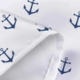 thumbnail image 5 of Nautical Anchor Camper RV Shower Curtain for Travel Trailer Bathroom, Navy Blue Kids Camping Small Narrow Shorter Fabric Shower Curtains Set Happy Camp Outdoor Decor Accessories with Hooks 47X64, 5 of 5