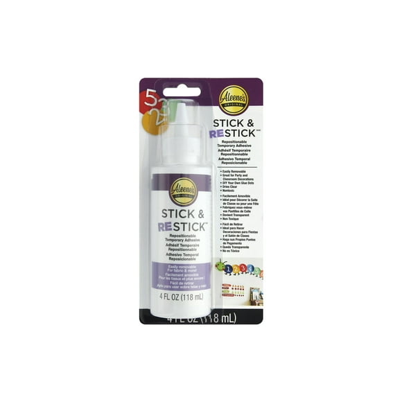 Aleene's Stick & Restick Adhesive Carded 4oz