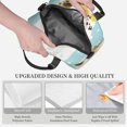 thumbnail image 3 of Naloa Cute Dog In Bathtub Print Lunch Bag for Women & Men Insulated Lunch Box or Cooler Lunch Tote Bags for Work, Travel, Outdoor, 3 of 5