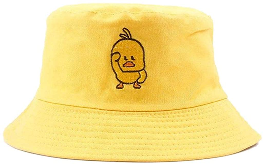 Unisex Duck Embroidered Bucket Hat 