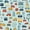 City Car Pattern, variant on FORMRS Acrylic Clipboard with Low Profile Clip Standard A4 Letter Size, 12.5" x 9", City Car Pattern