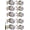 Keyed Deadbolt Lockset-Keyed Alike, variant on (5 Sets) All Keyed Same Entry Door Knob and Single Cylinder Deadbolt Combo Set, Satin Nickel Exterior Door Knobs with Lock and Keys for Entrance and Front Door