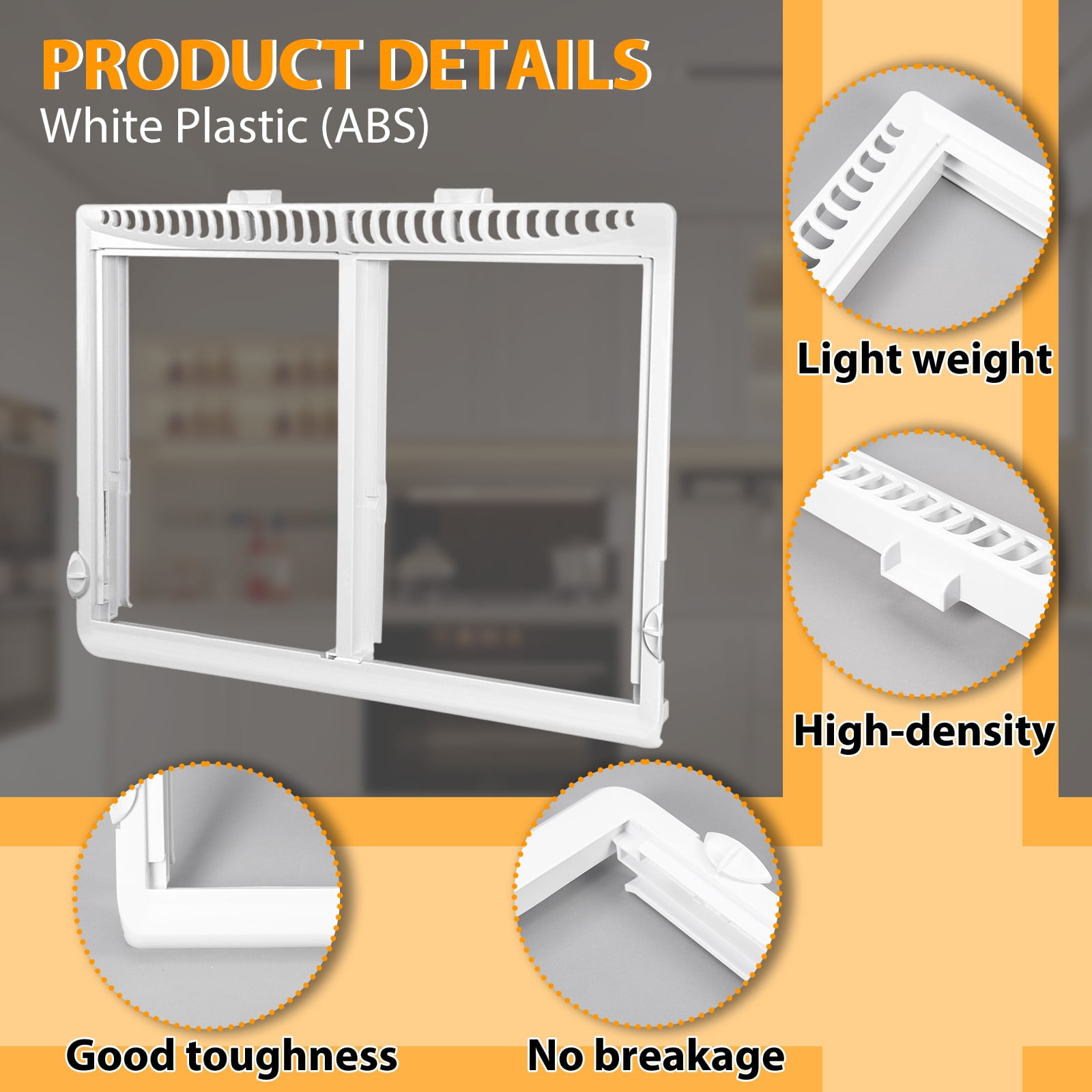 Kojem 240364787 Crisper Drawer Cover Frame for Frigidaire Refrigerator