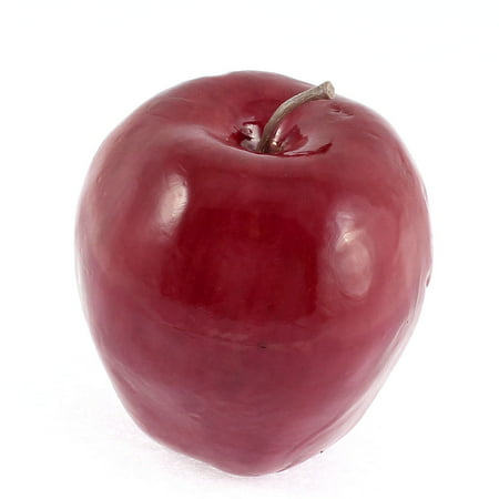 Unique Bargains Artificial Fruit Apples Red Delicious Apple 78mm