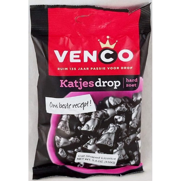 Venco Dutch Licorice Cats (Katjes) Drop Candy (3Packs) Dutch