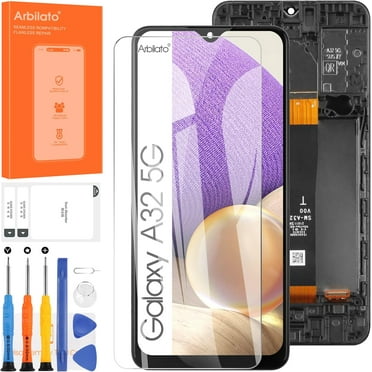 Screen for Samsung Galaxy A32 5G Screen Replacement for Samsung A326 LCD Screen SM-A326B,SM-A326U,SM-A326W Touch Display Digitizer Assembly Repair Parts（Black with Frame,Not Fit A32 4G