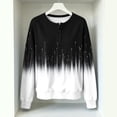 thumbnail image 4 of Maplenight Color Block Sweatshirts for Women Henley Neck Long Sleeve Pullover Tops Oversized Casual Fall Outfits, 4 of 4