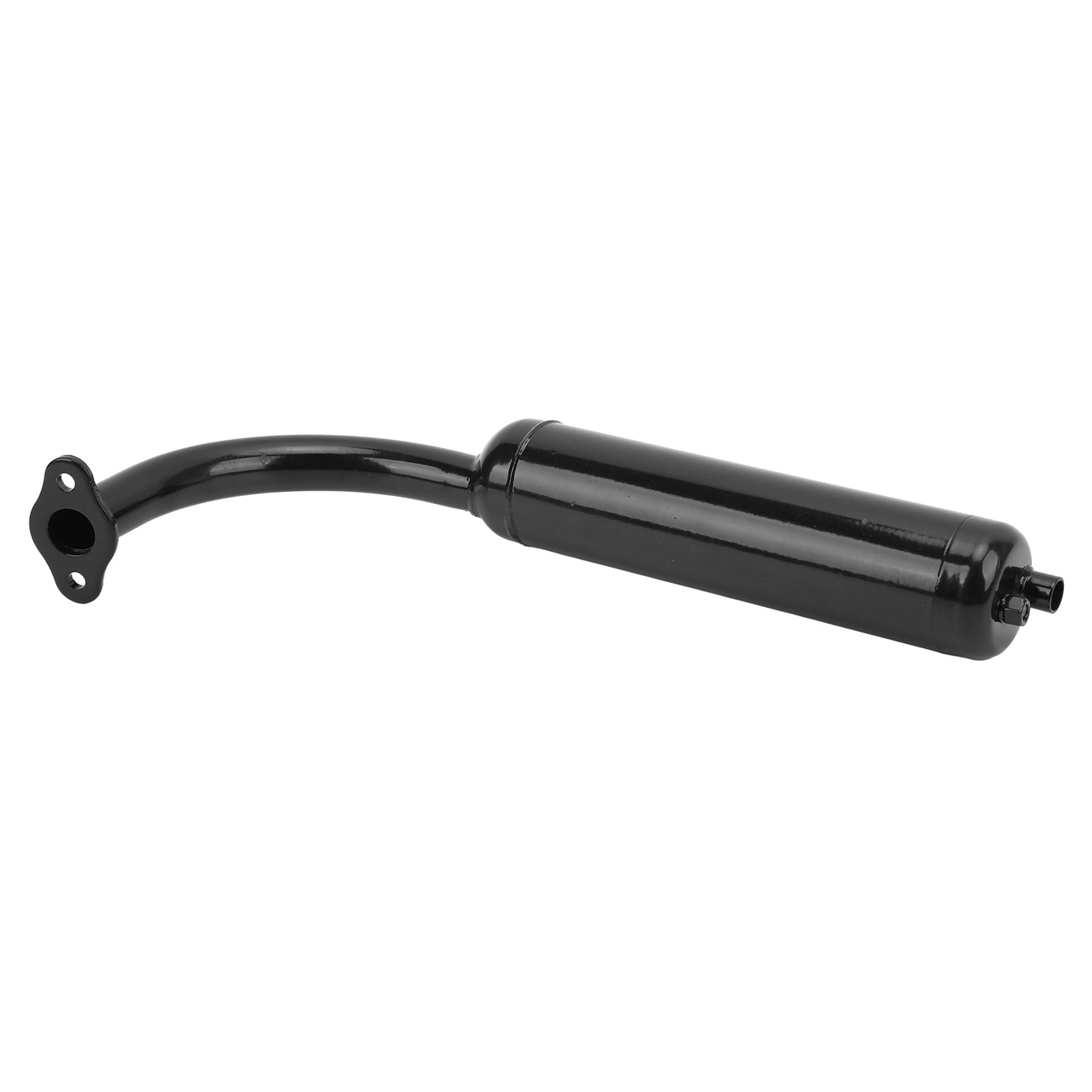 Motorized Silencer Exhaust Pipe, Motor Bikes Muffler Exhaust Pipe Black Antirust Durable Steel