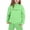 1-Green1600, variant on WOYY Girls Outfits Letter Print Hoodie Sweatshirt Sweatpants Sweatsuit Children's Clothes Sets, Sizes 2-16