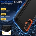 thumbnail image 4 of AICase For Samsung Galaxy S26+ Case Heavy Duty Shockproof Rugged Military Cover 3-layer Case,Orange/Black, 4 of 8