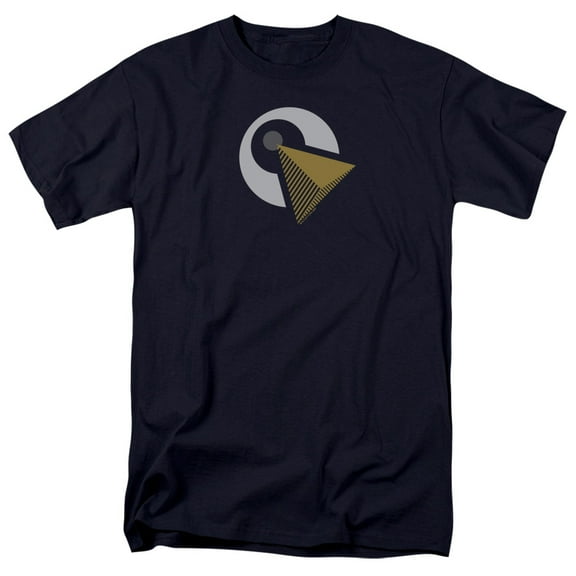 Star Trek Discovery Vulcan Logo Adult 18/1 T-Shirt Navy