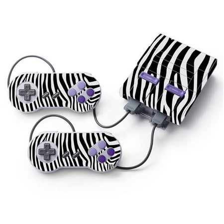 MightySkins NISUNES-Black Zebra Skin for Nintendo Super NES Classic - Black Zebra
