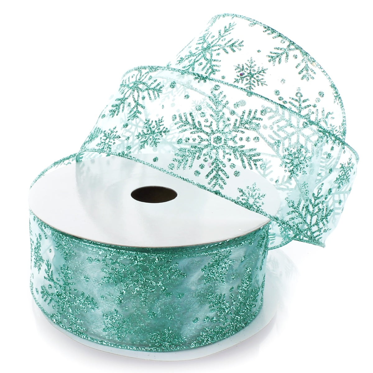 2.5 Velvet Glitter Snowflake Ribbon: Royal Blue/White- 10 yards  (RGA192925) – The Wreath Shop