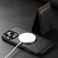 thumbnail image 3 of ELEHOLD for iPhone 15 Plus  Case, Compatible with Mag Safe Accessory, 2 in 1 Detachable Magnetic Card Holder Faux Leather Men Women Kickstand Wallet Case for iPhone 15 Plus  ,Black, 3 of 7