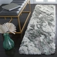thumbnail image 2 of SAFAVIEH Horizon Konstantinos Abstract Shag Runner Rug, Grey/Green, 2' x 21', 2 of 8