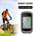 thumbnail image 1 of Funda de silicona para cronómetro, funda para ordenador de bicicleta para Garmin Explore 2 (gris oscuro), 1 of 8