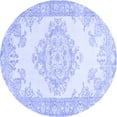 thumbnail image 1 of Ahgly Company Indoor Round Abstract Blue Contemporary Area Rugs, 8' Round, 1 of 4