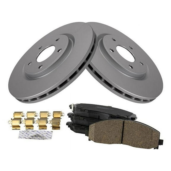 Front Brake Pad and Rotor Kit - Compatible with 2012 - 2018 Dodge Journey 2013 2014 2015 2016 2017
