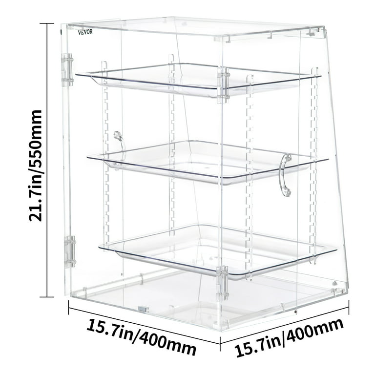 Acrylic One Shelf Countertop Display Case, Display Warehouse