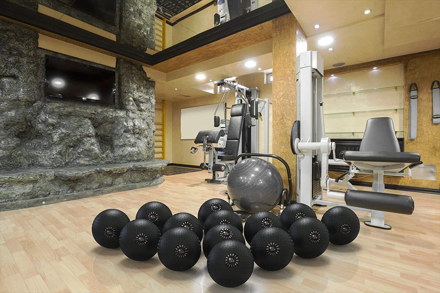 Nordic Lifting Weight Slam Ball , Exercise Ball for Crossfit Core & Fitness Training 12 lb