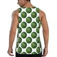 thumbnail image 3 of Haiem Happy Watermelon Men Workout Tank Top Gym Bodybuilding Sleeveless Muscle T Shirts Athletic Tank Breathable Workout Shirt-Small, 3 of 9