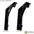 thumbnail image 5 of Ekena Millwork 2"W x 12"D x 15"H Legacy Wrought Iron Bracket, (Triple center brace) (2-Pack), 5 of 5