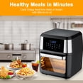 thumbnail image 3 of 13QT Air Fryer Multifunctional Digital 10 Touch Screen Presets Fry, Roast, Dehydrate, Bake，Healthy Oil-free For Family Size, 3 of 10