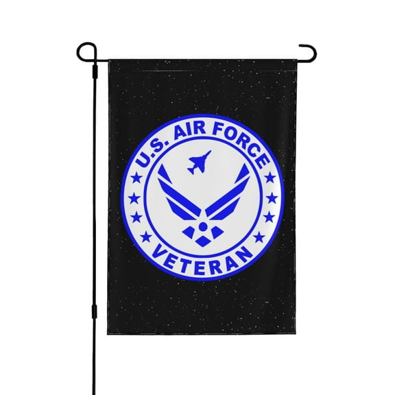 U.S. Air Force Veteran Garden Flag 12.5x18 Inch Double Sided Decorations Outdoor Yard Flags For Outside Lawn Porch Garden Decor