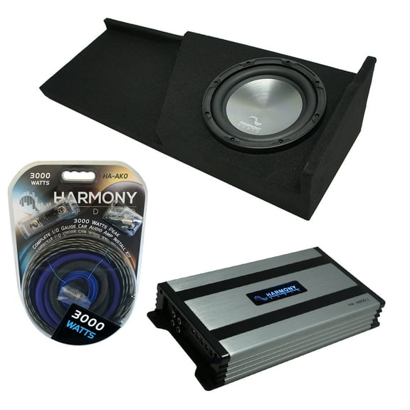 07-13 Chevy Silverado Ext Cab Truck Harmony A102 Single 10 Sub Box & HA-A800.1