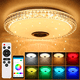 thumbnail image 4 of Lámpara de techo con música Bluetooth, cristal colorido, RGB, control remoto, aplicación para teléfono móvil, luz LED con música Bluetooth de 72 W, 4 of 4