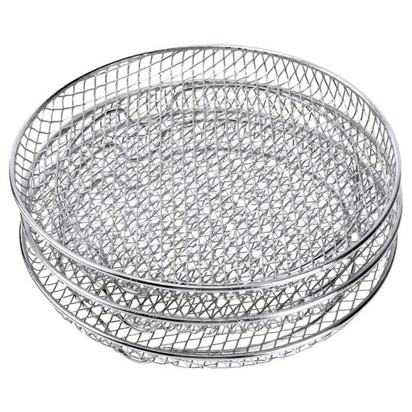3 Pcs/Set Air Fryer Rack For 4.2QT-5.8QT Air Fryer Three Stackable Dehydrator Racks Stainless Steel Air Fryer Stand Air Fryer Accessories