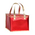 thumbnail image 3 of Bolsa térmica aislada para almuerzo, multiusos, bolsa de entrega de alimentos, bolsa térmica para transporte de pasteles para transporte de alimentos, rojo, 3 of 8