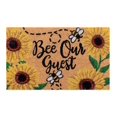 thumbnail image 2 of Better Trends Coir Door Mat 100% natural Jute 18" x 30" Rectangle, Bee our Guest, 2 of 4
