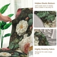 thumbnail image 5 of Yayeee 2 Pack Dining Chair Covers Stretch Parson Chairs Slipcovers Seat Protector, White and Pink Roses, 5 of 6