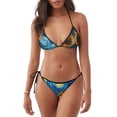 thumbnail image 1 of Balery Starry Night Sunflower Field Pijama Estampado Bikini de Dos Piezas para Mujer - Conjunto de Bikini Ajustable Sexy y Cómodo para Playa, 1 of 6