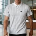 thumbnail image 6 of Oalirro Men's Short Sleeve Polo Shirt | Casual Slim Fit Tee with Collar & Chest Pocket for Daily, 6 of 9