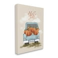 thumbnail image 3 of Hello Fall Seasonal Autumn Pumpkins Holiday Graphic Art Gallery Wrapped Canvas Print Wall Art, 3 of 7