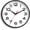 A_black, variant on Wall Clock Silent Non-Ticking Modern Clock Battery Operated 8 Inch Small Classic Analog Decorative for Kitchen, Living Room, Office, Bedroom, Bathroom (Blue)
